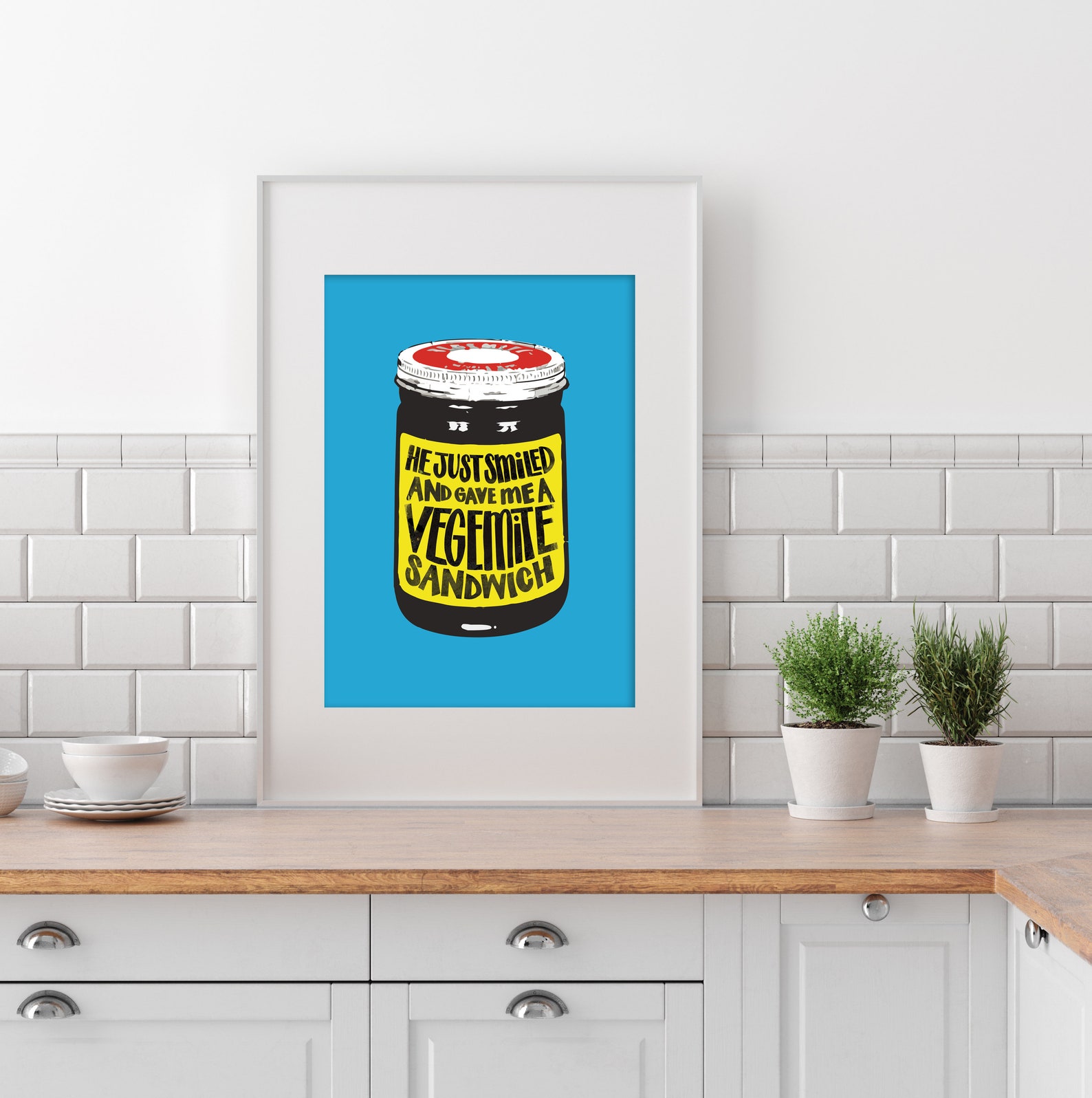 Vegemite Print Vegemite Typographic Print Aussie Wall Art | Etsy