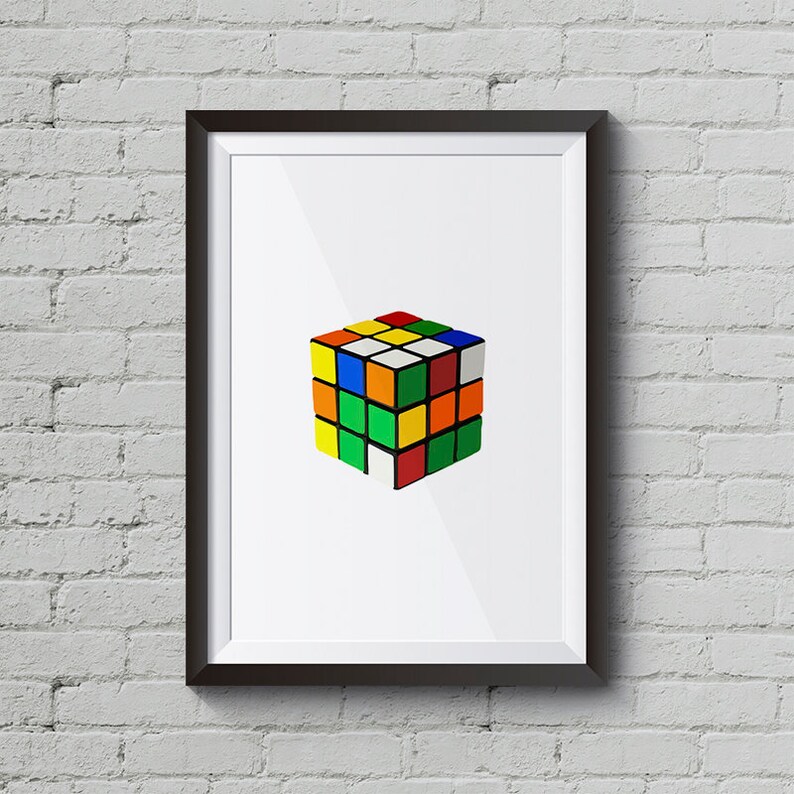 Best selling prints Children/'s Room Art Rubic/'s Cube Print Rubik/'s Cube Wall Art Poster Digital Download Printable Art Printable Art