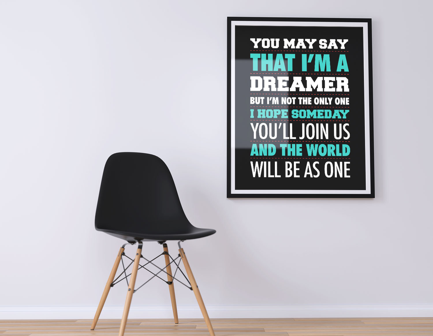 Imagine John Lennon Lyrics Digital Printable, Instant Download File, Inspirational Lyrics Print ...