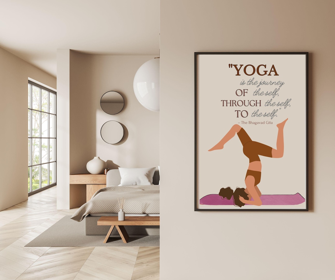 Yoga Quote Print: Inspirational Wall Art (digital Download) - Etsy
