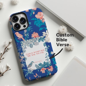 Custom Christian Phone Case Jesus Faith Bible Verse Personalised Christian Gift iPhone 16 15 14 13 12 11 Pro Max Galaxy S25 S23 S24 Pixel 9