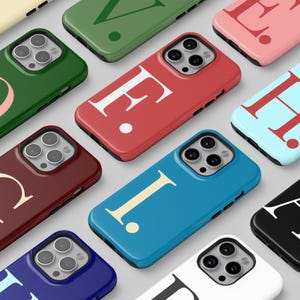 Custom Initial Phone Case: Personalized Letter Cover