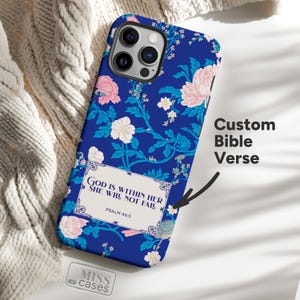 Custom Bible Verse Christian Phone Case Gift Personalise Scripture Religious iPhone 16 15 14 13 12 11 Pro Max Galaxy S25 S23 S24 Pixel 9