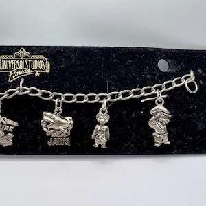 Universal Studios Charm-armband ET-berlock, Jaws, King Kong, Tillbaka till framtiden.