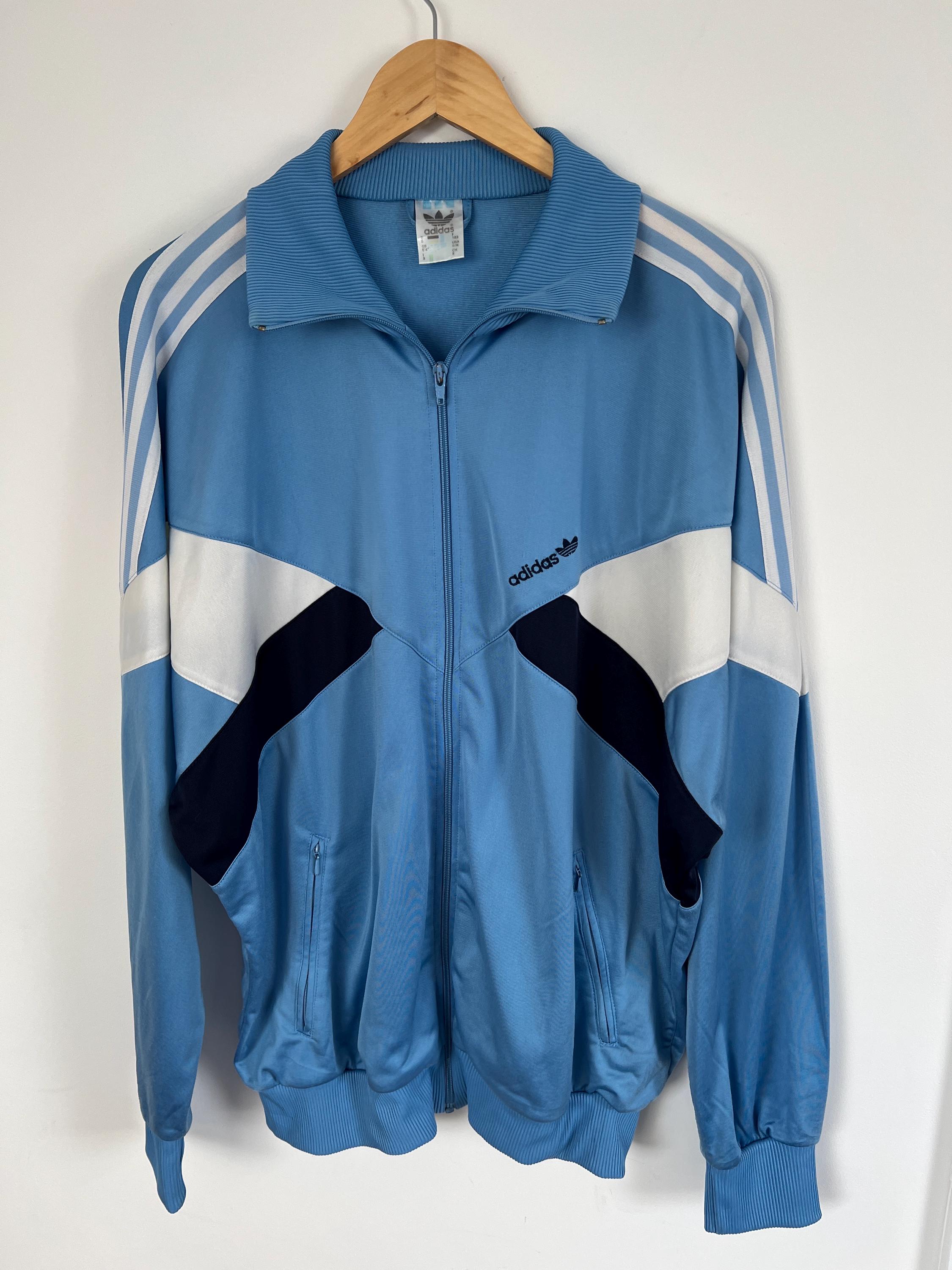 Adidas Vintage 80s 90s Baby Blue Track Top Jacket / Size XL - Etsy
