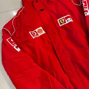 Ferrari Racing Jacket F1 Motorsport Shell Red Vintage Jacket image 6