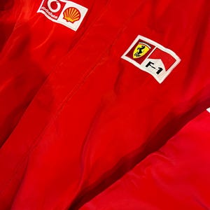 Ferrari Racing Jacket F1 Motorsport Shell Red Vintage Jacket image 4