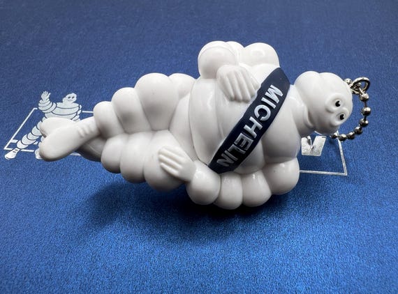 Michelin Man Keychain Bibendum Keyring Vintage Tire Mascot - Etsy