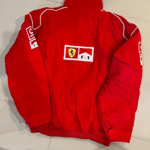 Ferrari Racing Jacket F1 Motorsport Shell Red Vintage Jacket image 3