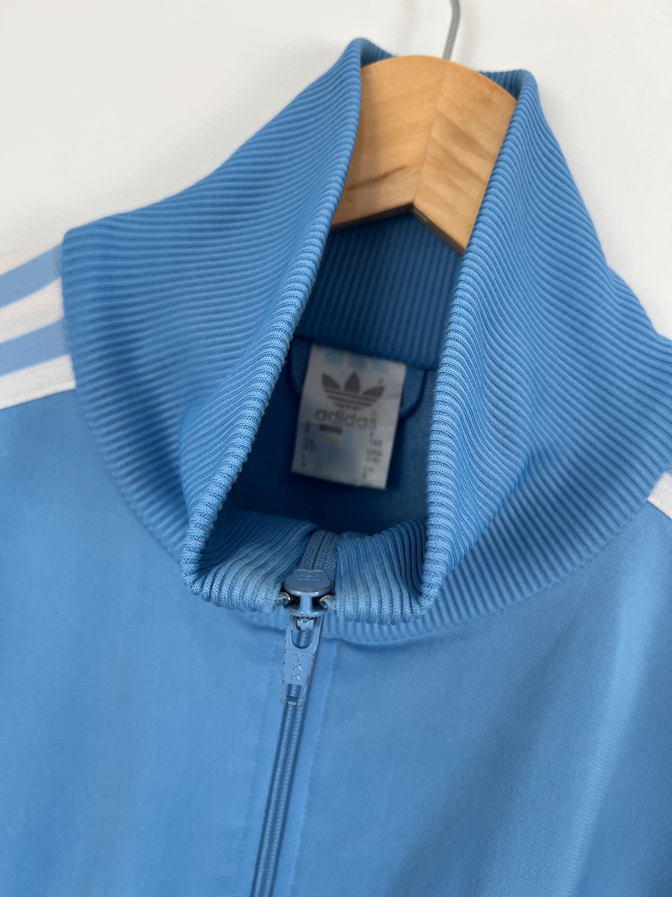 廃盤 adidas track jacket light blue Adidas Vintage 80s 90s Baby Blue Track Top Jacket / Size XL - Etsy