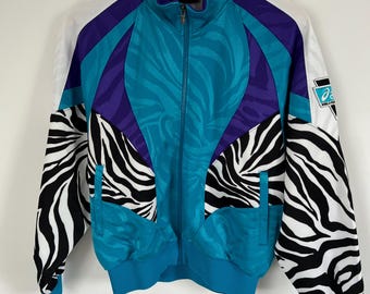 Vintage 90s Asics Japan Windbreaker Hoodie Jacket Xlarge Asics