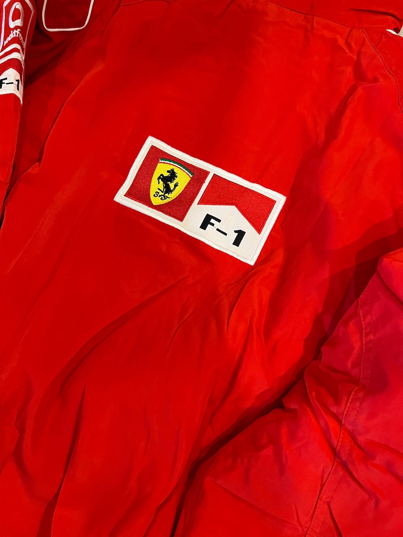 Ferrari Racing Jacket F1 Motorsport Shell Red Vintage Jacket image 5