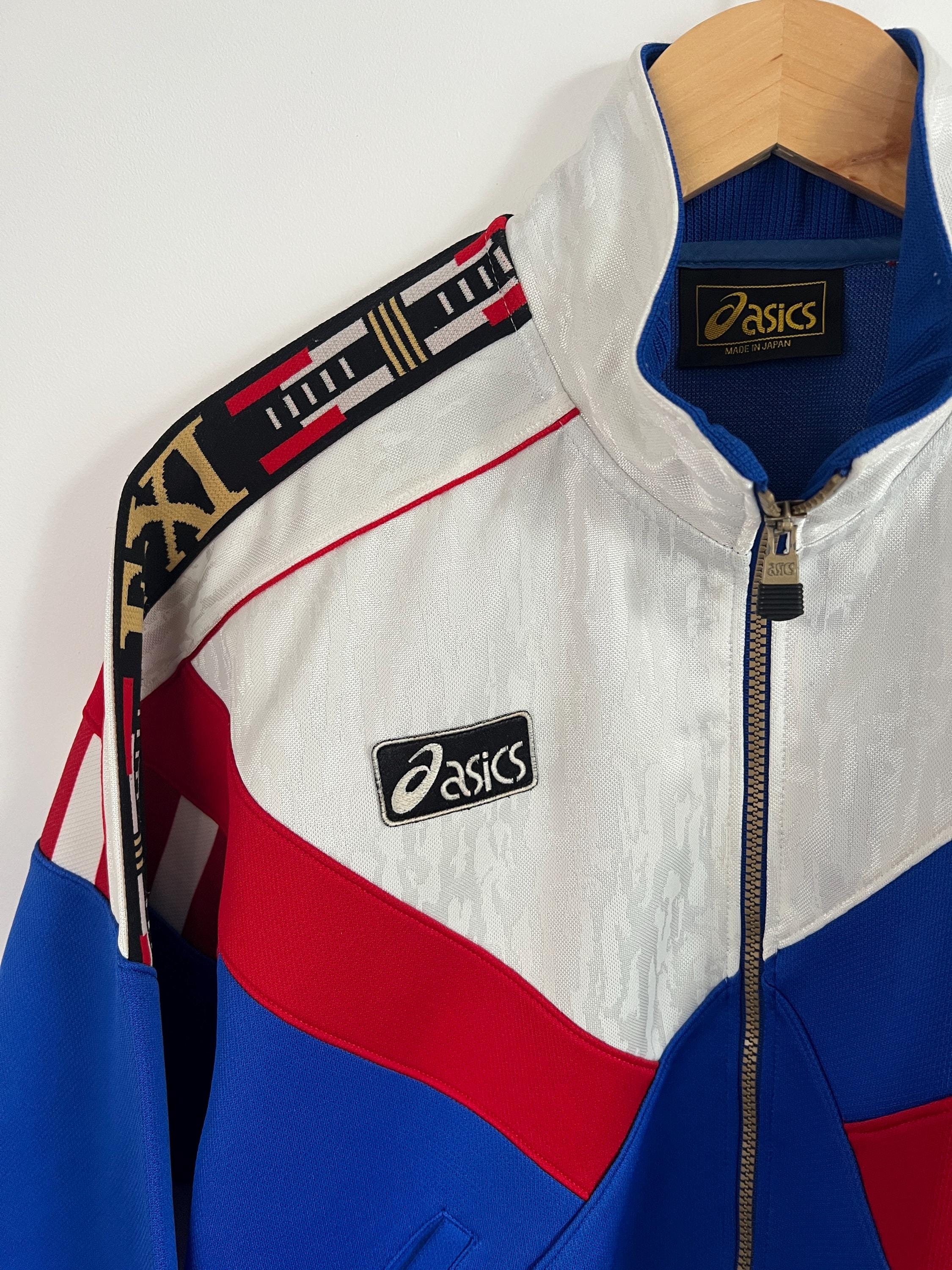 Vintage Asics Track Top: 80s 90s Retro Colourblock - Large - Etsy