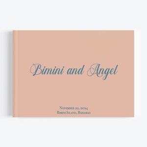 Personalized Guest Book - 10.9&quot; x 8.75&quot; Custom Wedding Reception Guestbook or Signing Book, Engagement Party or Bridal Shower, Bridal Gift
