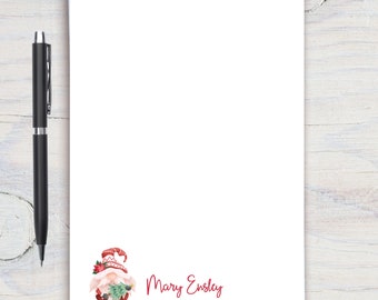 Gnome Personalized Notepad, Custom Notepad, Personalized Stationery, Writing Pad, Gift for Him, Christmas Notepad, Stationery, Gnome Notepad