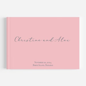 Personalized Guest Book - 10.9&quot; x 8.75&quot; Custom Wedding Reception Guestbook or Signing Book, Engagement Party or Bridal Shower, Bridal Gift