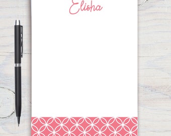 Blocco note personalizzato con motivo rosa, blocco note personalizzato, cancelleria personalizzata, blocco note, regalo per lei, blocco note rosa, blocco note rosa