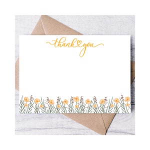 Aquarell Blumen personalisierte Briefpapier-Grußkarten, stationär für Frauen, danke flache Karten, personalisierte Notecards, Geschenk für Familie
