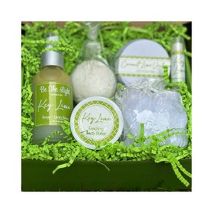 Key Lime Stress Relief Gift, Friendship Gift, Self Care Box For Her, Care Package, Mental Health Self Care Package for Her, Best Friend Gift