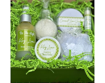 Key Lime Stress Relief Gift, Friendship Gift, Self Care Box For Her, Care Package, Mental Health Self Care Package for Her, Best Friend Gift