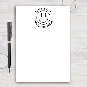 Sarcasm Notepad -Funny Notepad - Stationery Gifts for Besties - Family Gift, Housewarming Gift, Gag Gift Notepad, Best Friend Gift