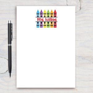 Teacher Personalized Notepad, Custom Teacher Pad, Teacher Appreciation, Writing Pad, Gift for Teacher, Teacher Gift, End of year gift