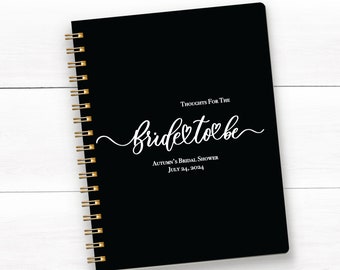 Bride to Be Shower Libro de visitas, Cartas a la novia, Consejos para la novia, Consejos de boda, Libro de visitas, Cuaderno pequeño, Libro nupcial personalizado