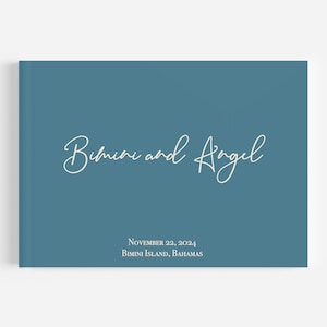 Personalized Guest Book - 10.9&quot; x 8.75&quot; Custom Wedding Reception Guestbook or Signing Book, Engagement Party or Bridal Shower, Bridal Gift