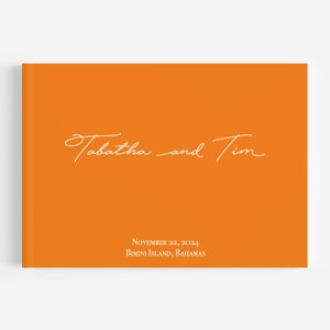 Personalized Guest Book - 10.9&quot; x 8.75&quot; Custom Wedding Reception Guestbook or Signing Book, Engagement Party or Bridal Shower, Bridal Gift