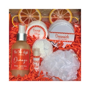 Citrus Stress Relief Gift, Friendship Gift, Self Care Box For Women, Care Package, Mental Health Self Care Package for Her, Best Friend Gift