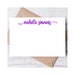 Personalized Note Cards & Envelope Set, Custom Stationery With Name in ...