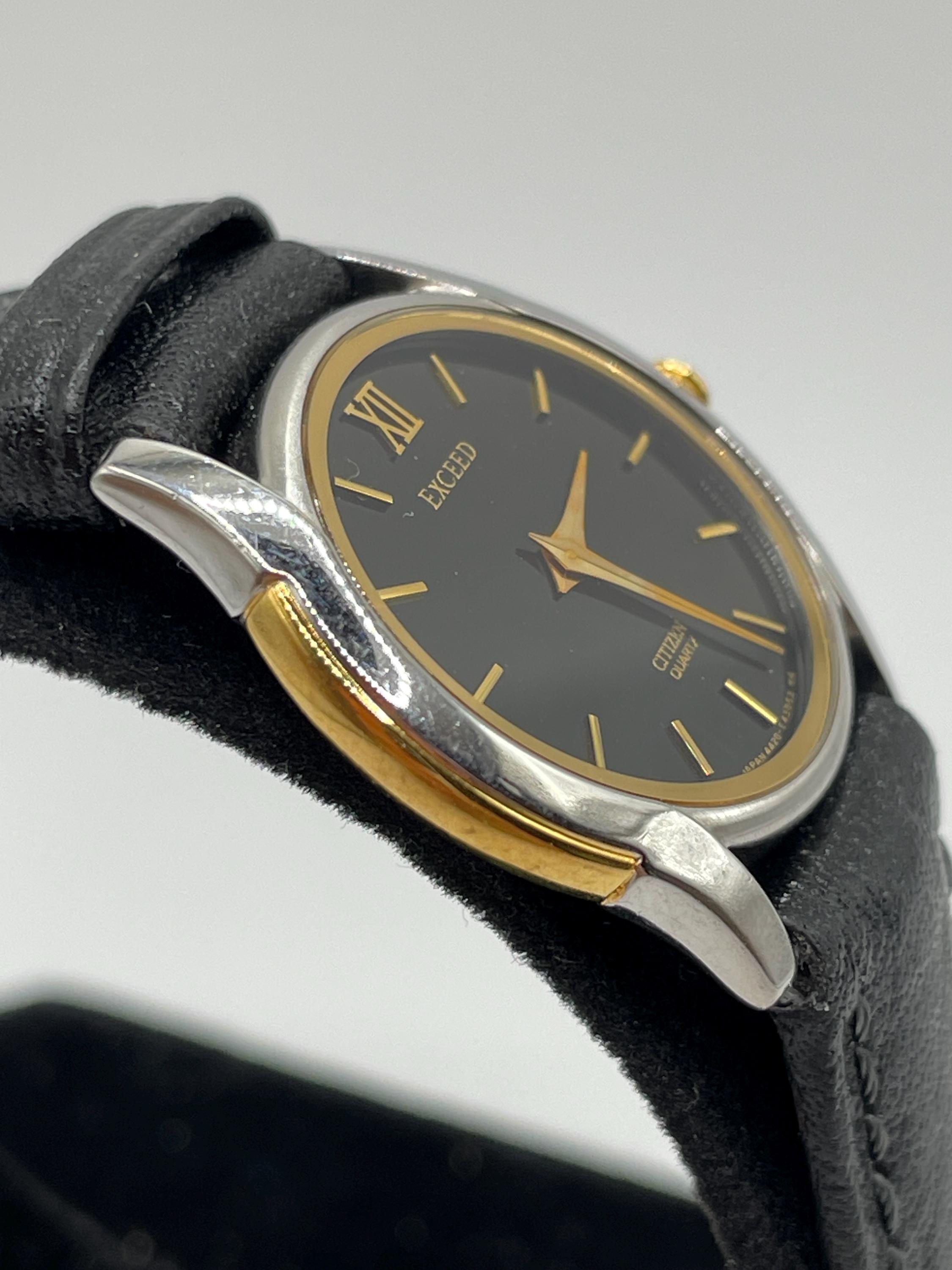 Citizen Exceed Ladies Quartz Watch, Black Dial, Two-tone Case - Etsy