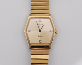Vintage Seiko V401-5129 Tank Style Watch Gold Tone  display picture 2