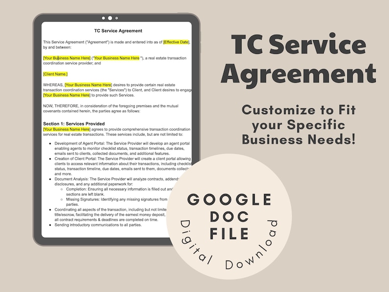 Real Estate Transaction Coordinator Service Agreement Template Contract Real Estate Transaction Coordinator Service Agreement Template Contract