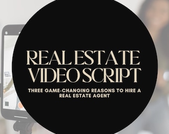 Guión de vídeo para agentes inmobiliarios / Real Estate Reels / Instagram Reels / Youtube Shorts / Realtor Social Media / Realtor Marketing