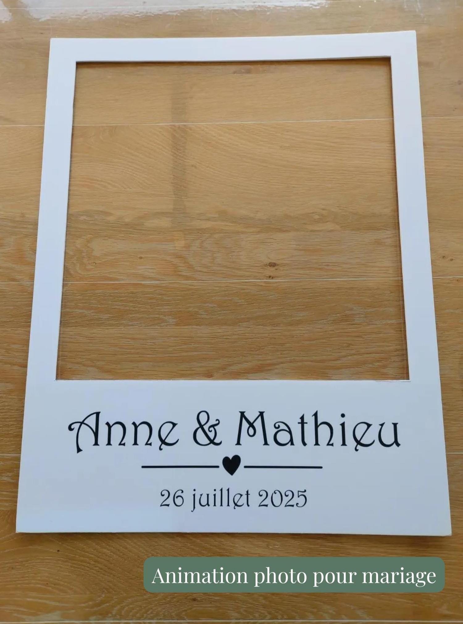 Panneau photobooth mariage personnalisé