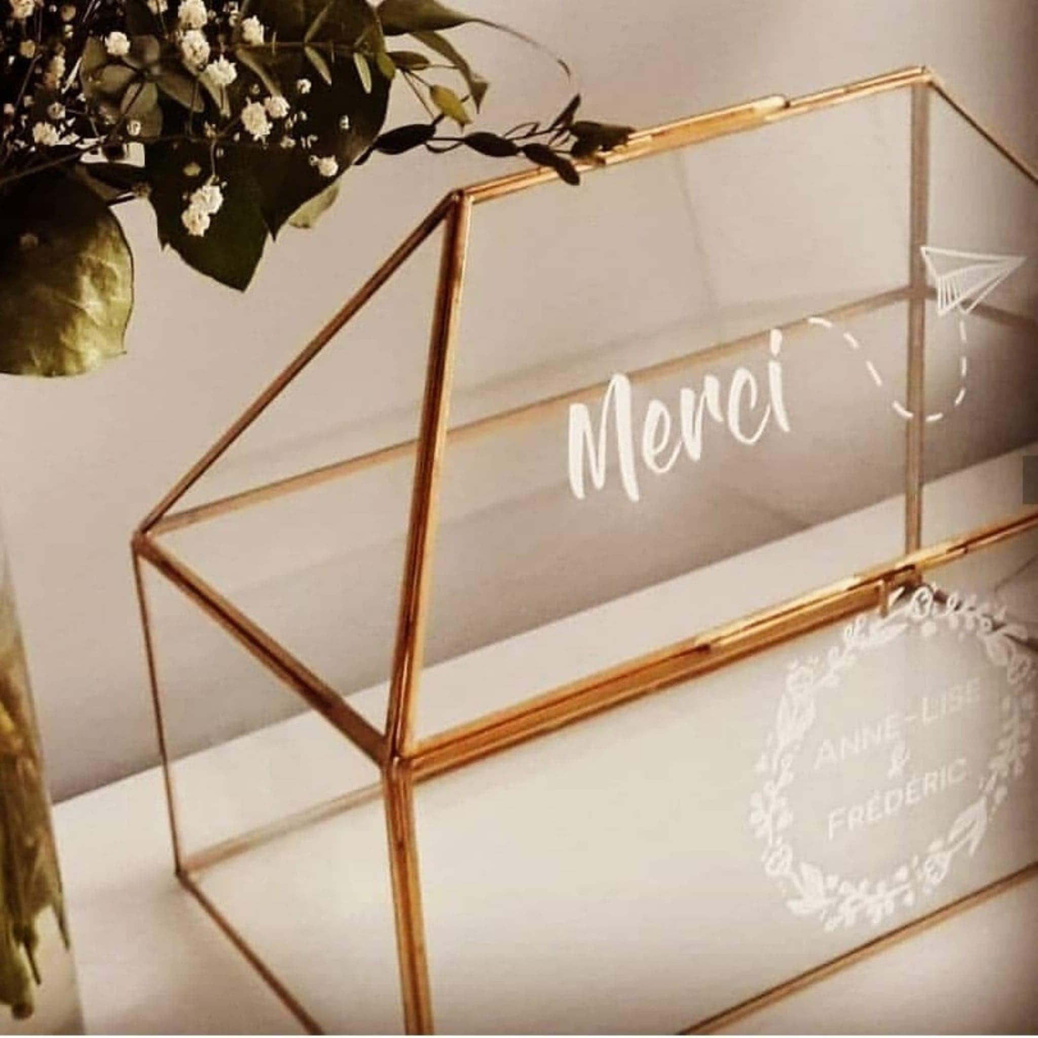 Sticker urne mariage personnalisé