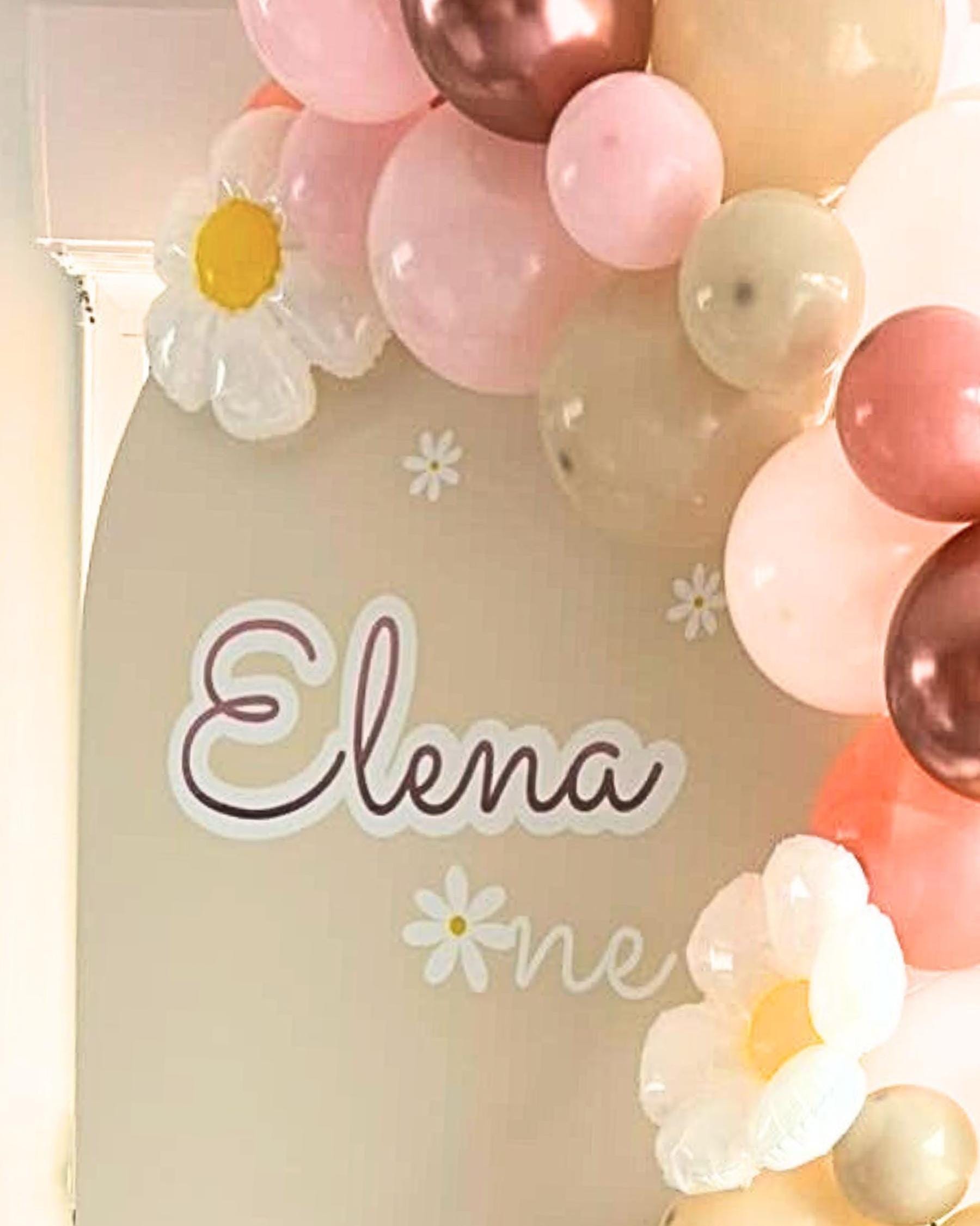 Sticker anniversaire personnalisé fleur marguerite