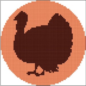 Türkei Silhouette Needlepoint Digital Chart