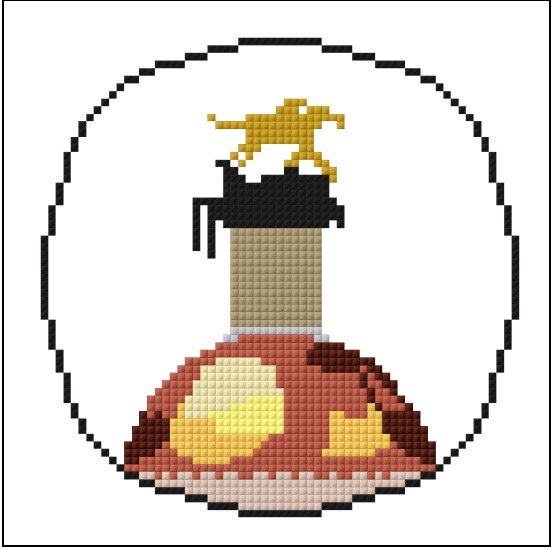 Horse Bourbon Needlepoint Digital Chart