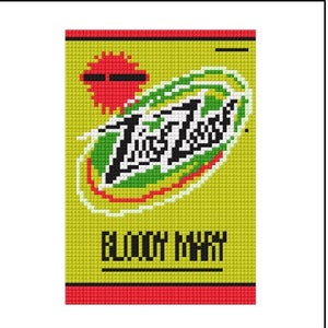 Bloody Mary Mix Nadelspitzen Digitale Vorlage