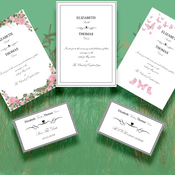 Bespoke wedding stationary