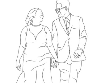 Custom line drawing | simple art drawing | custom portrait drawing