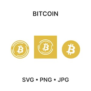 Bitcoin SVG Bundle: Cut Files (Digital Download)