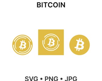 Bitcoin SVG Bundle: Cut Files (Digital Download)