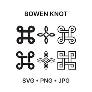 Bowen Knot SVG Bundle | Celtic Cut Files | Sacred Geometry Symbols | Cricut & Silhouette SVG