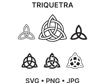 Triquetra SVG Bundle - Celtic Trinity Knot SVG Cut Files for Cricut & Silhouette