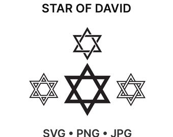 Star of David SVG Bundle • Magen David Cut Files.