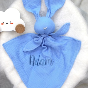 Personalized rabbit comforter - The BLUES