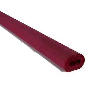 Rollo de papel crepé de 60 g, 50 x 250 cm, color rojo burdeos (tono 320)